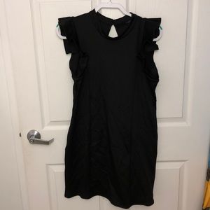 NWT Leola Flutter Sleeve Exposed Back Mini Dress